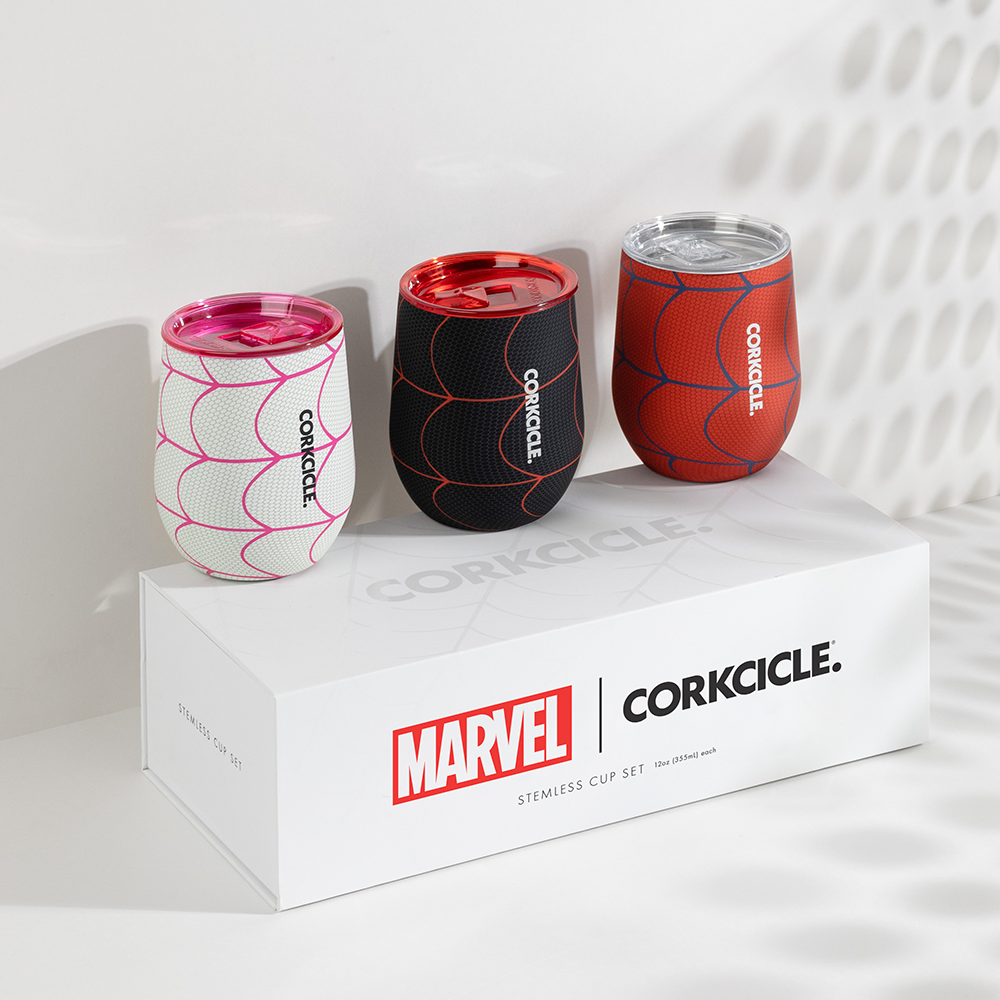 Spider-Man Stemless Set (3) - Bright Sip Z8