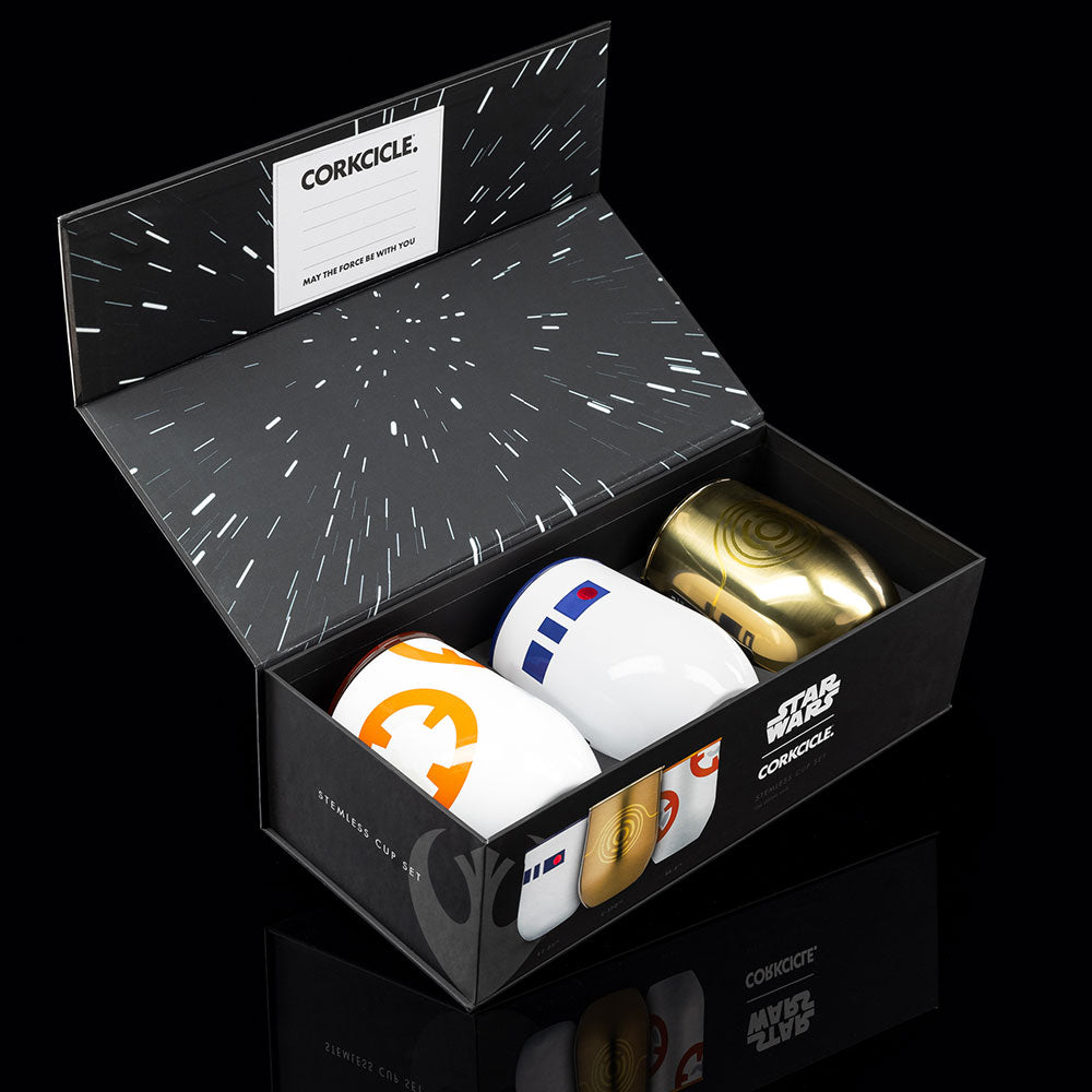 Star Wars TM Droids Stemless Set (3) - Smooth Beverage T9