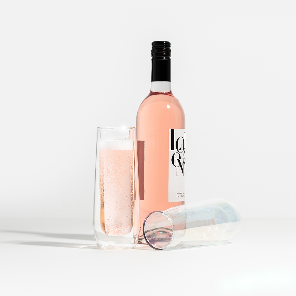 Stemless Flute Glass Set (2) - Smooth Choice T0