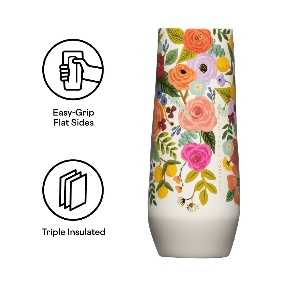 Rifle Paper Co. Stemless Flute - Durable Choice R9