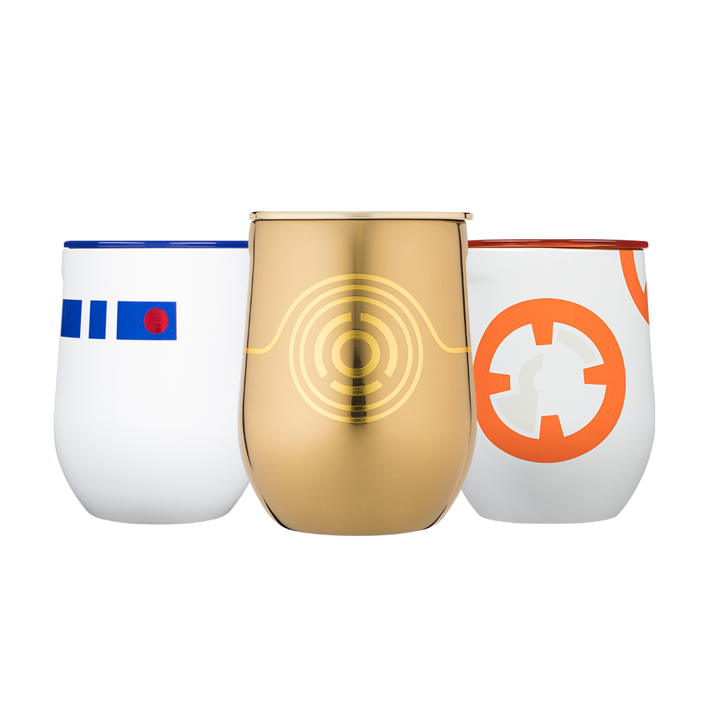 Star Wars TM Droids Stemless Set (3) - Smooth Beverage T9