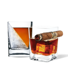Whiskey Wedge + Cigar Glass Bundle - Clean Whiskey N0